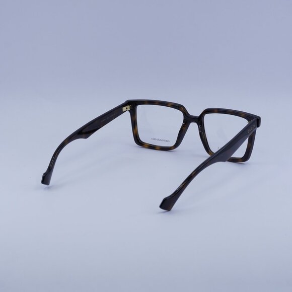 Gucci GG1540O 002 Eyeglasses Dark Havana 52mm Square Frame - Picture 8 of 9